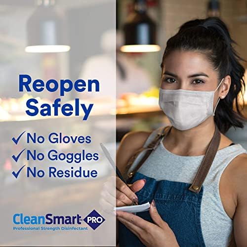 CleanSmart Hospital Disinfectant, Hypochlorous Acid, 23 oz (6 pack) | Kills 99.9% of Viruses and Bacteria, EPA Registered