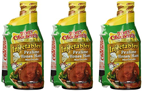 Tony Chachere's Marinade Praline Honey Ham w/ Injector, 17-Ounce (Pack of 3)