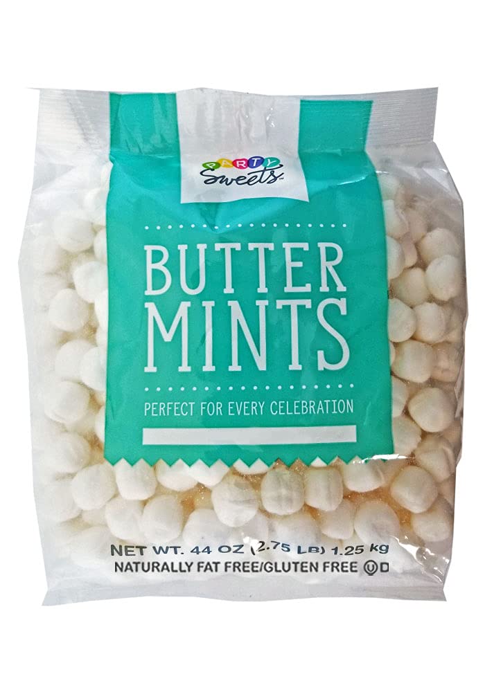Party Sweets White Buttermints, 14 Ounce, Appx. 100 pieces from Hospitality Mints