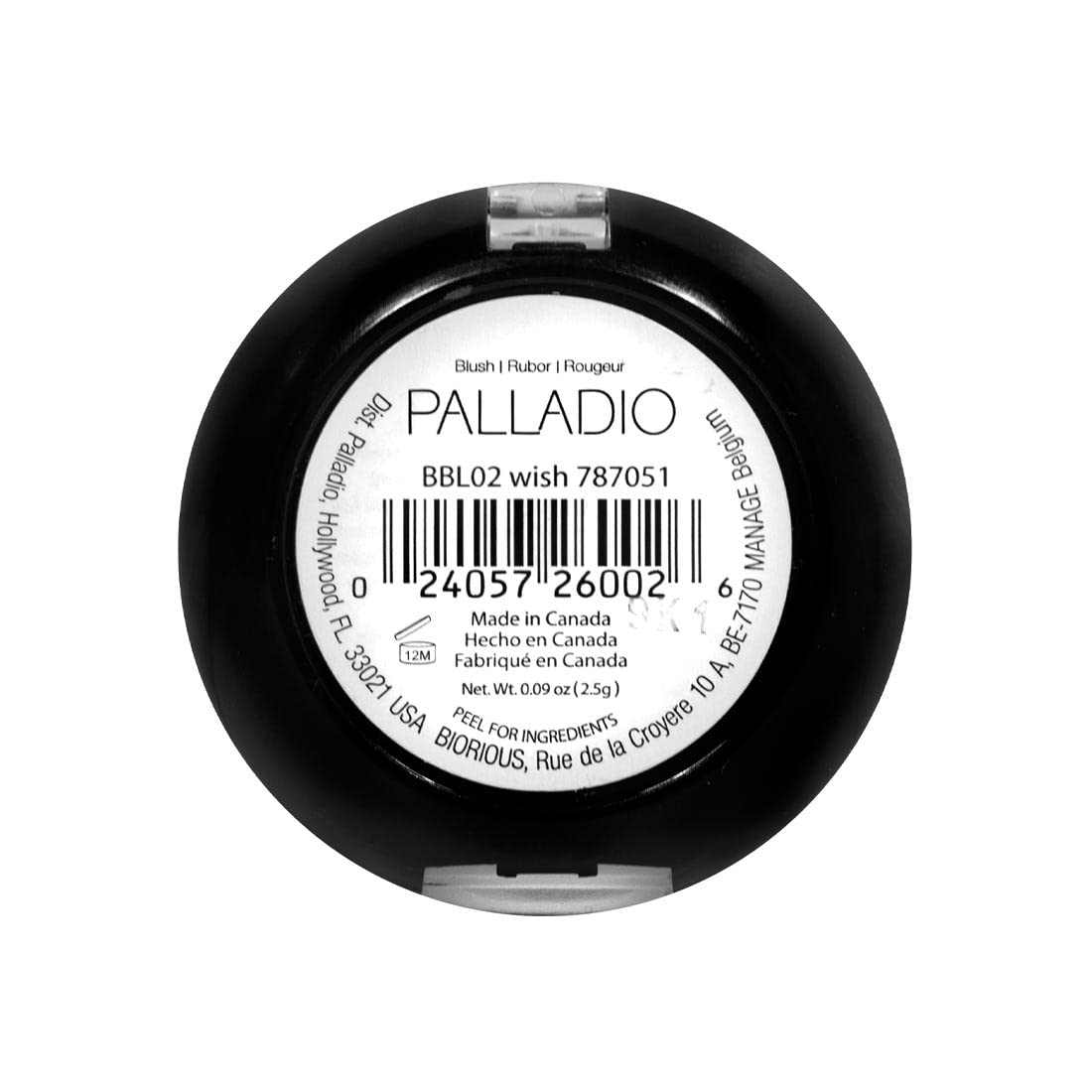 Palladio Baked Blush, Highly Pigmented Shimmery Formula, Easy to Blend and Highly Buildable, Apply Dry for a Natural Glow or Wet for a Dramatic Luminous Look, Long Lasting for All day Wear, Berry