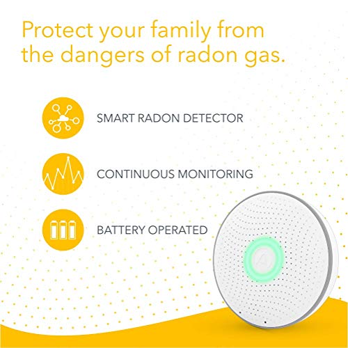 Airthings 2950 Wave Radon - Smart Radon Detector with Humidity & Temperature Sensor – Easy-to-Use – Accurate – No Lab Fees – Battery