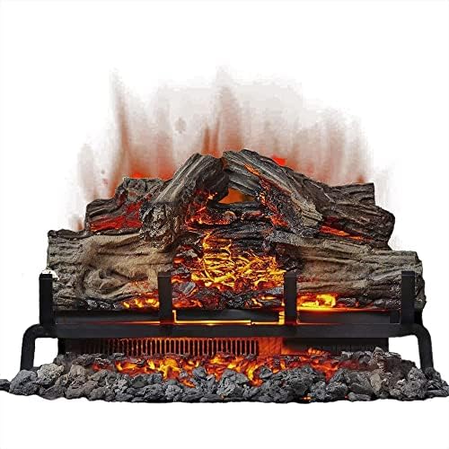 Napoleon Woodland 27 - NEFI27H - Electric Log Set, Electric Fireplace, 27-in, Hand Painted Realistic Logs, High Intensity LED Lights, Realistic Fire, Glowing Logs, Fireplace Insert, Remote Included