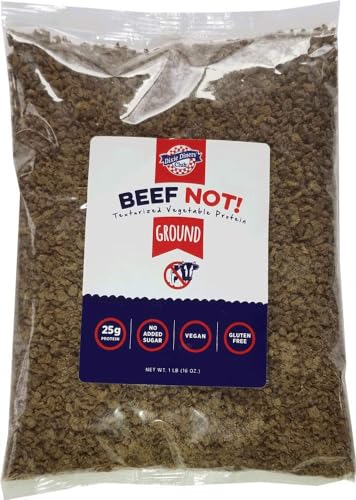 Dixie Diner's Texturized Vegetable Protein - Beef Not 1 lb Bag 2 Pack - Vegan and Gluten Free - No Added Sugar - 25g of Protein - Low Fat and Low