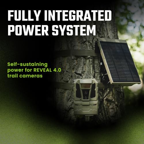 Tactacam Reveal R5 Power Bundle, FlexPack R5 + Solar Panel R5 | Self-sustaining charging system, Advanced Insights, 30% fast charge, built-in 5
