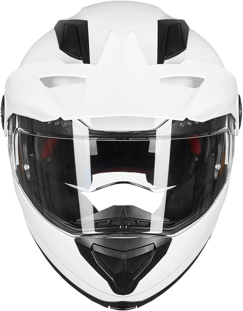 ILM Motorcycle Full Face Modular ATV Helmet Three in One Snowmobile Casco with Pinlock Anti Fog Visor for Men Women DOT Model 909F