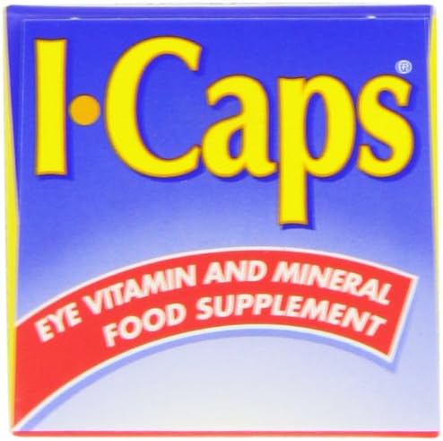 I-Caps Lutein and Zeaxanthin Dietary Supplement for Healthy Eyes 30 Tablets