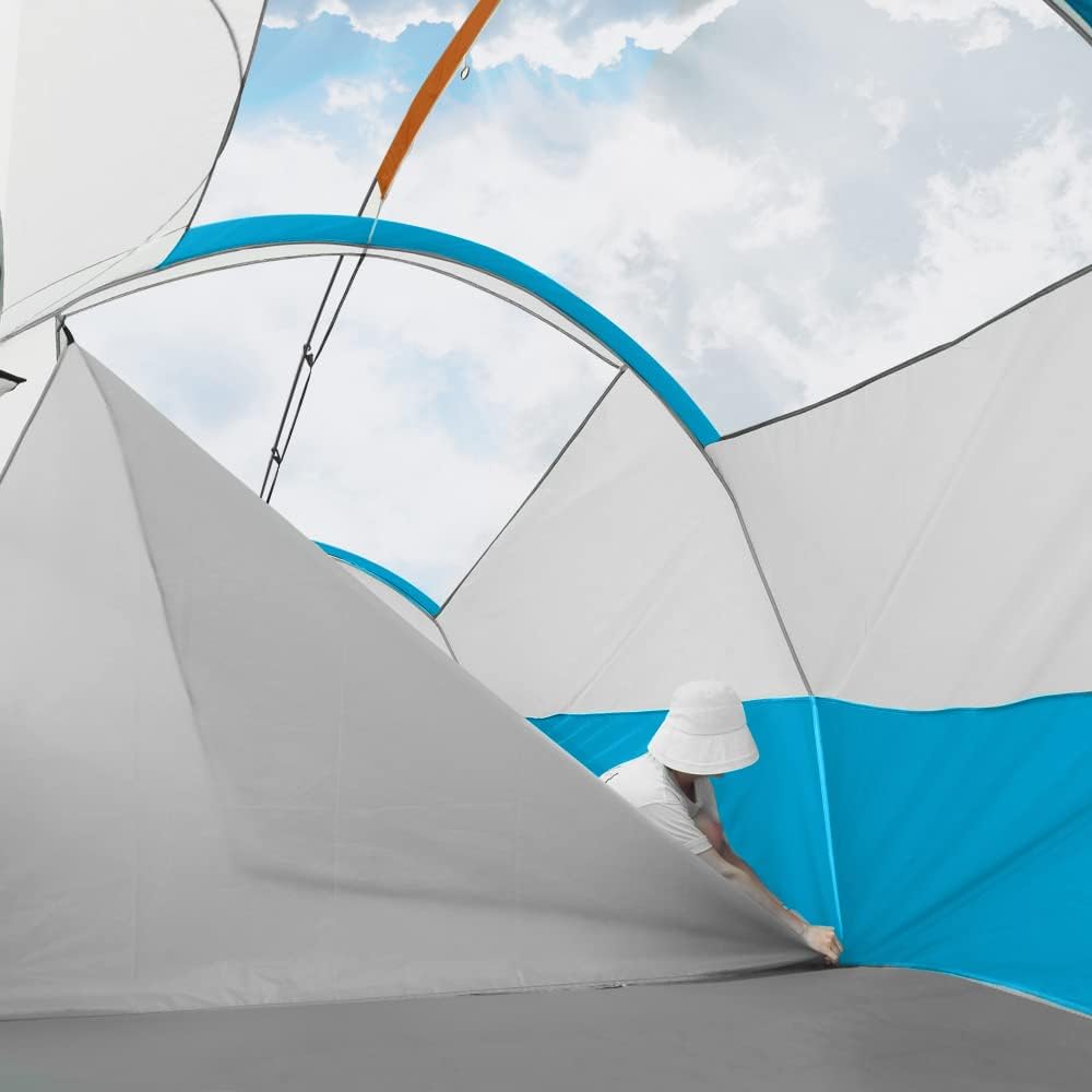 CAMPROS CP 8 Person Camping Tent, Room Divider, Rainfly, Weather Resistant