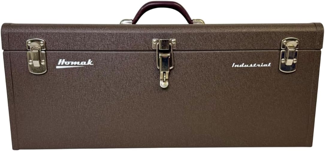 Homak 32-Inch Industrial Steel Toolbox, Brown Wrinkle Powder Coat, BW00200320