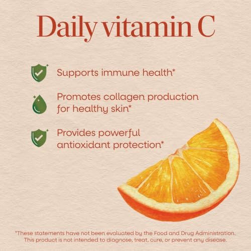 Nature's Way Vitamin C Gummies, 250 mg per Serving, Orange, 120 ct