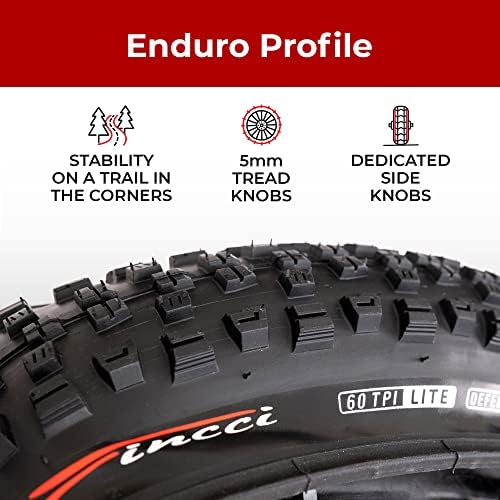 Pair 27.5 x 2.35 Mountain Bike Tires - Foldable 60-584 1mm Anti Puncture