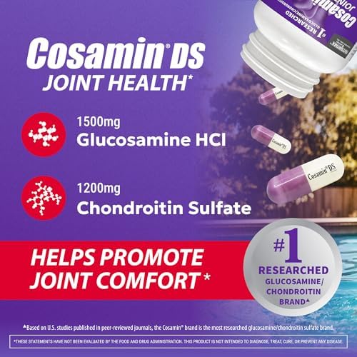 Nutramax Cosamin DS Joint Supplement, Glucosamine Chondroitin, 180 Capsules