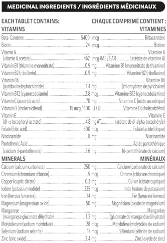 Materna Nestle Prenatal Postpartum Vitamin & Mineral Supplement 100 Tablets | 23 Essential Vitamins and Minerals, 100 Percent RDA Of Folic Acid