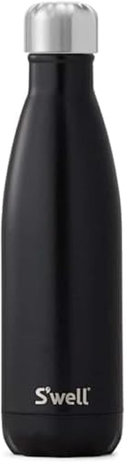 S'well Stainless Steel Water Bottle, 17oz, Blue Suede, Triple-Layered Vacuum Insulated Containers Keeps Drinks Cold for 36 Hours and Hot for 18, BPA Free, Perfect for On the Go