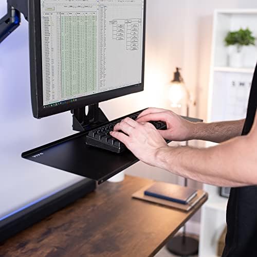 VIVO Computer Keyboard and Mouse Platform Tray VESA Mount Attachment 25.5 x 8 inch Surface (MOUNT-KB03) | Computer Keyboard and Mouse Platform
