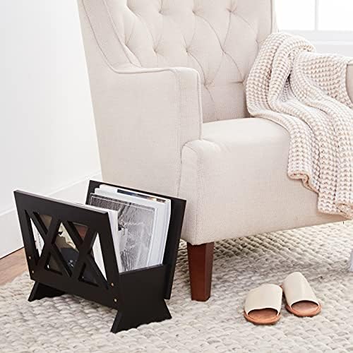 Frenchi Home Furnishing Contemporary Magazine Rack, white