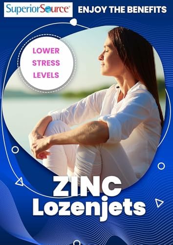 Superior Source Zinc Lozenjets - Immune System Support Supplement - Trace Mineral Supplement Aids Systems & Functions - Zinc Supplement for Women & Men - 60 Instant Dissolve Tablets