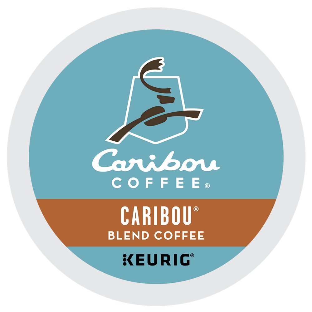Caribou Coffee Caribou Blend, Single-Serve Keurig K-Cup Pods, Medium Roast Coffee, 24 Count (Pack of 4) | 4 Pack, Medium Roast Coffee