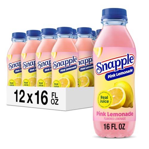 Snapple Apple Juice Drink, 16 Fl Oz Recycled Plastic Bottle, All Natural, No Artificial Flavors Or Sweeteners, Gluten-free, Contains 10% Real Juice 12 Pack