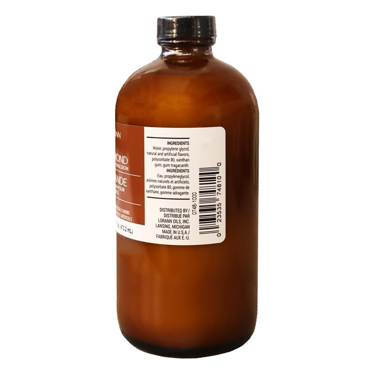LorAnn Oils Peppermint Bakery Emulsion: True Essence, Ideal for Boosting Fruit Tones in Cakes, Cookies & Desserts, Gluten-Free, Keto-Friendly, Extract Substitute Essential for Your Kitchen, 16 Oz