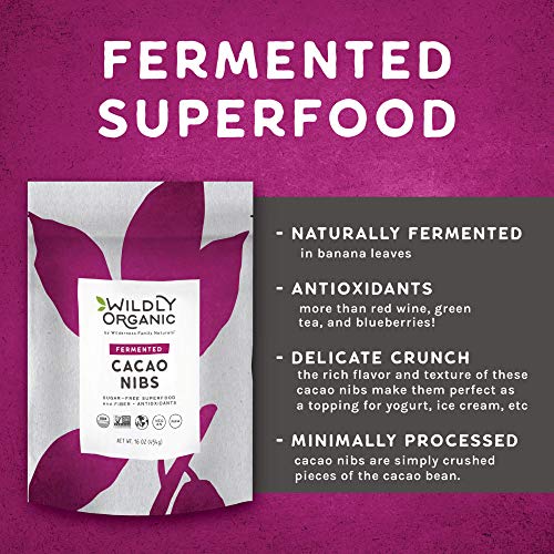 Wildly Organic Fermented Cacao Powder 8 Oz Bag | Perfect for Skin, Smoothies, Yogurt, Oatmeal, Chocolate, Fudge, Baking, & Hot Cocoa