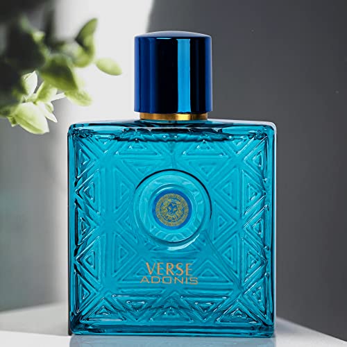 NovoGlow Verse Adonis Eau De Parfum for Men 3.4 Fl. Oz. 100ml Men's Perfume Refreshing Combination of Woody Floral & Fruity Scents - Masculine Scent