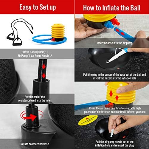 JX FITNESS 58cm Balance Half Ball Trainer