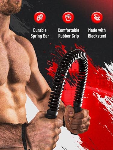 Zenooze's Power Twister Flex Bar, The Ultimate Upper Body Exercise Equipment for Strengthening Your Chest Workout, Shoulders, Biceps, Arms