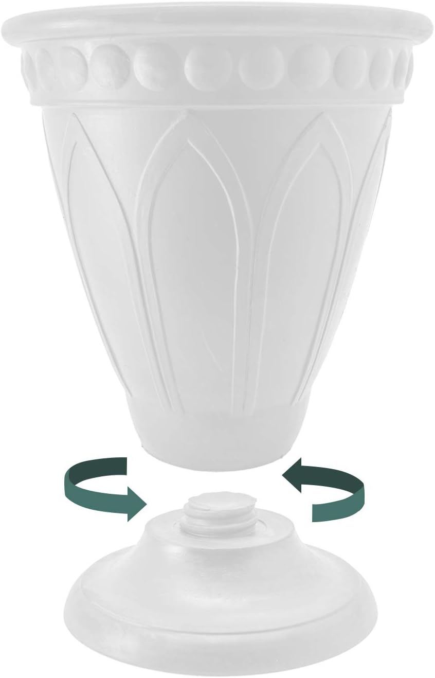 PSW HU40BK Bristol Urn Planter, 16 by 18-Inch, Black
