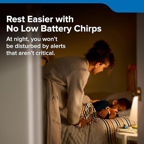 Kidde Carbon Monoxide Detector, 10-Year Battery Powered, Digital Display, LED Status Indicators, 85 dB Alarm, 3rd Edition