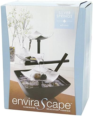 Homedics Tabletop Water Fountain, Home Décor Soothing Sound Machine | Automatic Pump, Deep Basin & Natural River Rocks. Indoor Zen Relaxation for Office, Living Room, or Bedroom, 8.25” Tall