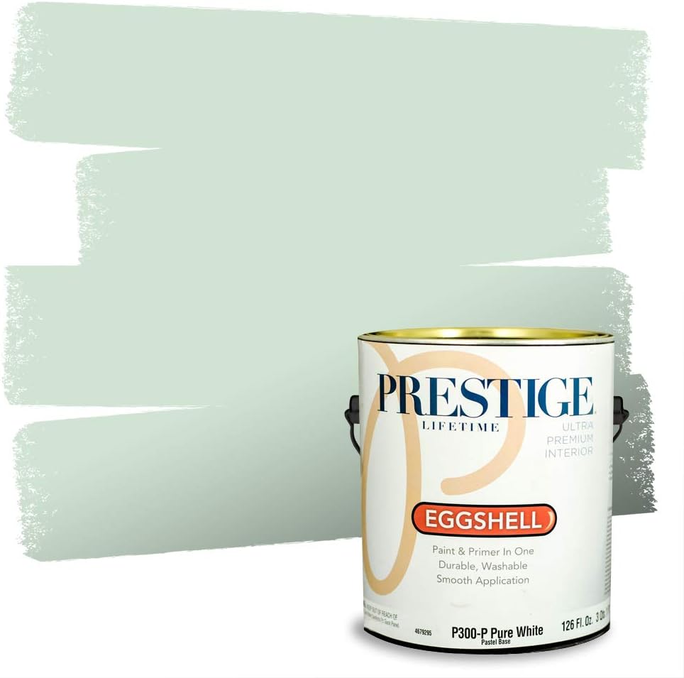 PRESTIGE Paints Exterior Paint and Primer In One, 1-Gallon, Semi-Gloss, Comparable Match of Sherwin Williams* Electric Lime*