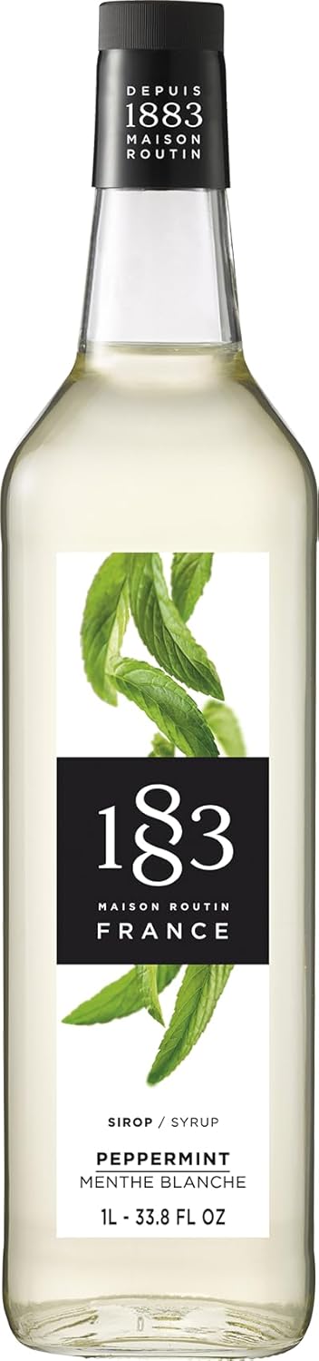 1883 Maple Syrup for Drinks, Made in France, 1 Liter Glass Bottle