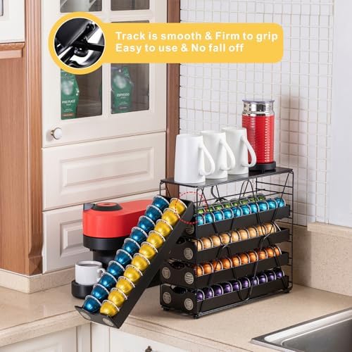FlagShip Nespresso Vertuo Pod Holder 60 Large Pods Capacity 3 Tier