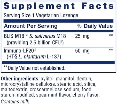 Life Extension FLORASSIST® Probiotic Oral Hygiene, Oral probiotic for Teeth and Gums, pH Levels, Dental Hygiene, Immune Support, BLIS M18™