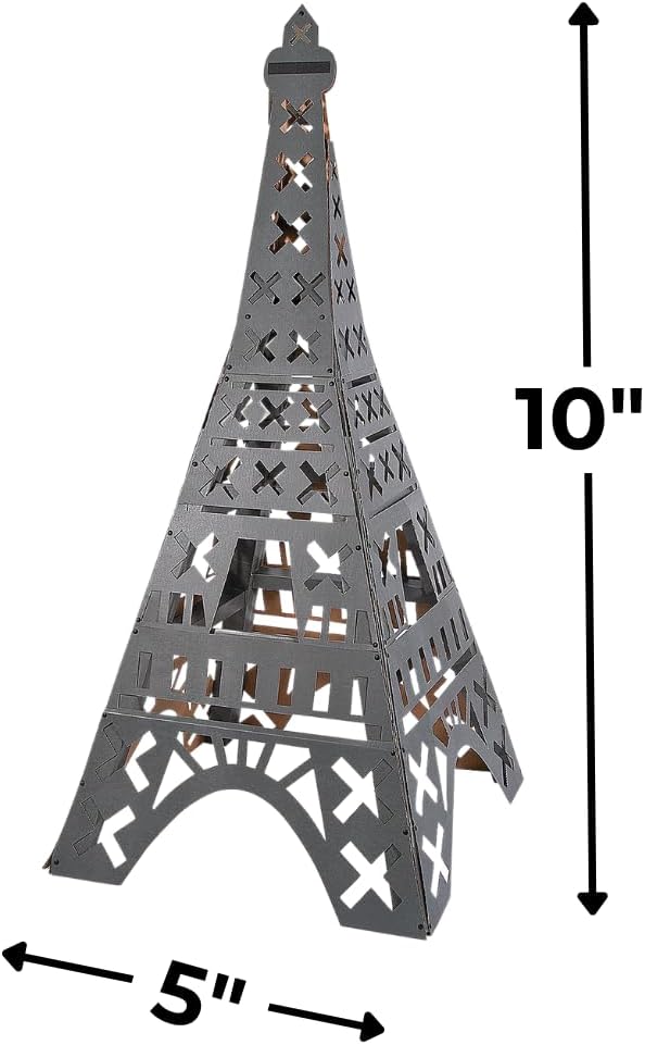 3D Eiffel Tower Cardboard Standup - Paris Party Decor