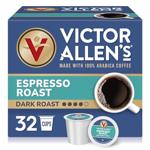 Victor Allen's Coffee K Cups, Kona Blend Single Serve Medium Roast Coffee, 80 Count, Keurig 2.0 Brewer Compatible | 100% Arabica beans, Keurig K-Cup compatible, Kosher-OU (Pareve), Kona District blend, 90-150mg caffeine per serving