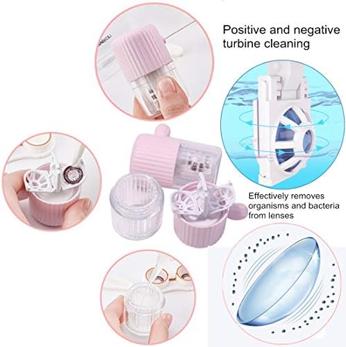 MUDOR Contact Lens Cleaner Machine - Contact Lens Washer Case, Blue