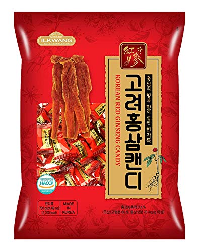 KOREAN RED GINSENG CANDY 300 grams (10.6oz) Product of Korea_Individually Wrapped_Great for Gift