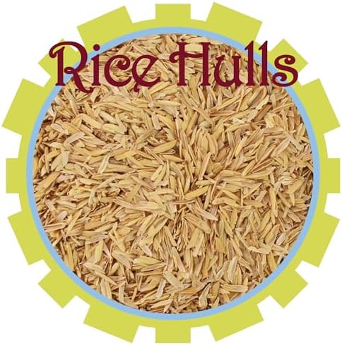 Organic Mechanics Pure Rice Hulls, 2 Cu Ft - Sustainable Alternative to Perlite - Enhances Drainage, Porosity and Air Space - Eco-Friendly