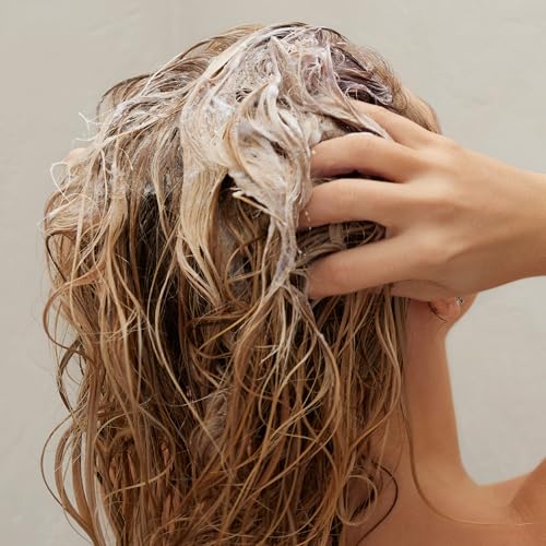 Kristin Ess Hair The One Purple Shampoo for Toning Blonde Hair - Neutralizes Brass + Yellow Tones, Shine Restoring - Sulfate