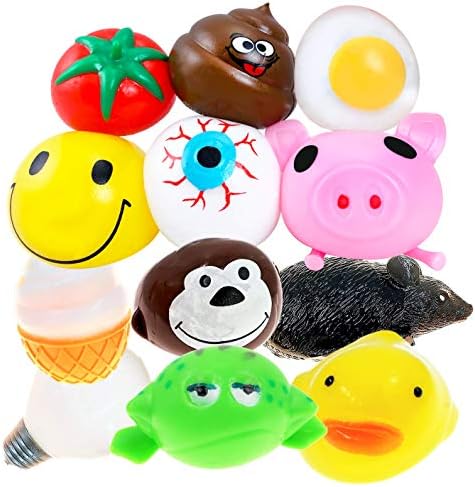 JA-RU SPLAT Ball Sticky & Stretchy (Pack of 6 Assorted) Sensory 5303-6p p