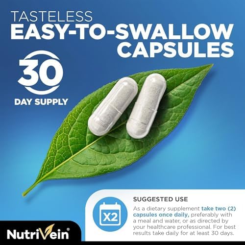 Nutrivein Lutein & Zeaxanthin Eye Vitamins with Eyebright - 60 Capsules