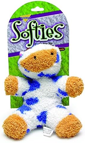 Petmate Softies Cow Toy for Dog, Medium