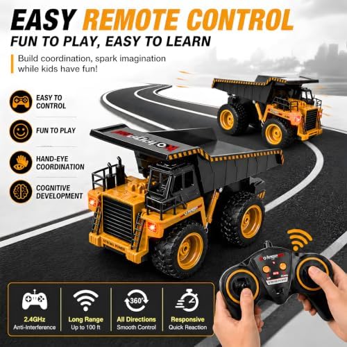 kolegend Remote Control Excavator Toy 1/14 Scale RC Excavator