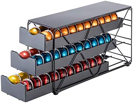 FlagShip Nespresso Vertuo Pod Holder 60 Large Pods Capacity 3 Tier