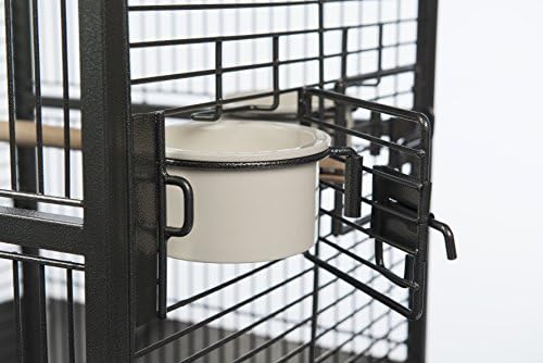 Prevue Pet Products 4-Count Ceramic Bowl Replacement Cup Set - Durable Bird Cage Food & Water Bowls, Bird Cage Accessories, for Small Animals
