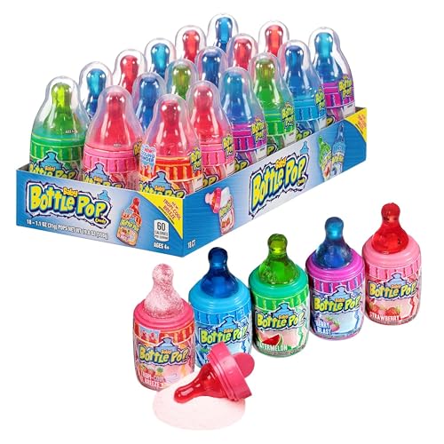 Baby Bottle Pop Candy Lollipops Variety Pack - 10 Ct Individually Wrapped