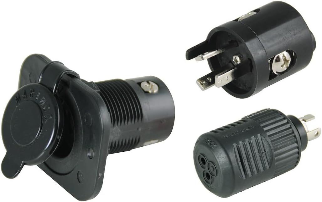 Marinco 3 Wire ConnectPro Receptacle and Plug, 12VCP