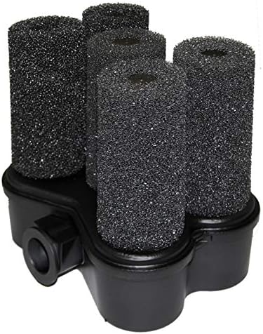 5XBIO Bio Filter Without Pump Use for Water Gardens and Koi Ponds, Black