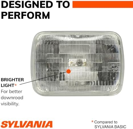 SYLVANIA - H6054 XtraVision Sealed Beam Headlight - Halogen Headlight Replacement 142x200 - Delivers More Down Road Visibility (Contains 1 Bulb)